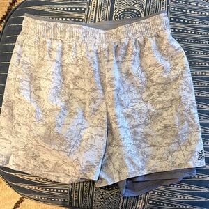 Chubbies Gray Patterned Men Shorts